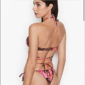 Victoria's Secret Leopard and Floral Bikini BOTTOMS ONLY